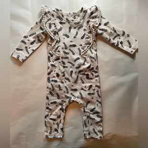 Jessica Simpson long sleeve bodysuit romper and headband